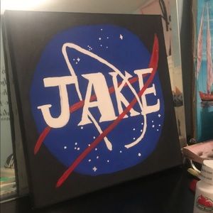NASA canvas with custom name